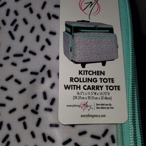 Kitchen Aid Rolling tote with carrying tote